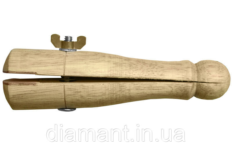 Дерев'яні лещата ручні з барашком, L-160 мм, фото 1