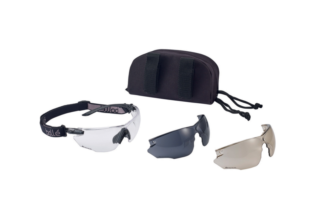 Балістичні тактичні окуляри Bolle Combat Kit Black (COMBKITN) Франція