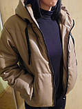 Куртка жіноча розмір 40 та 44 еко шкіра., фото 9