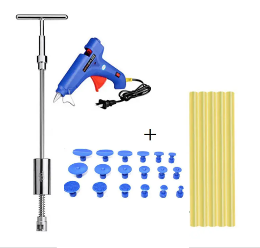 Зворотний молоток для видалення вм'ятин 18 грибків, клейовий пістолет + 5 шт стрижнів