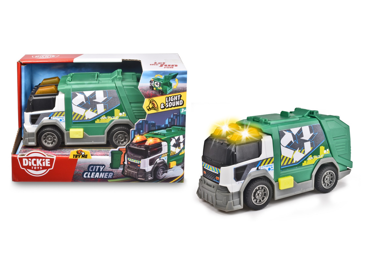 Сміттєвоз Dickie Toys Прибирач міста з відкривним контейнером (3302029)
