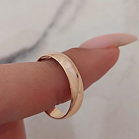 Золотое обручальное кольцо Европейка 4 мм