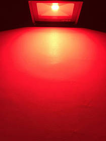 Вуличний червоний  прожектор SL-20Lens 20 W  IP65 220 V Код.59189