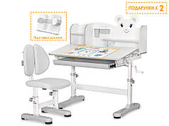 Evo-кids Комплект меблів (стіл + стільчик + полиця) Evo-kids BD-29 Panda XL Grey (арт. BD-29 G)