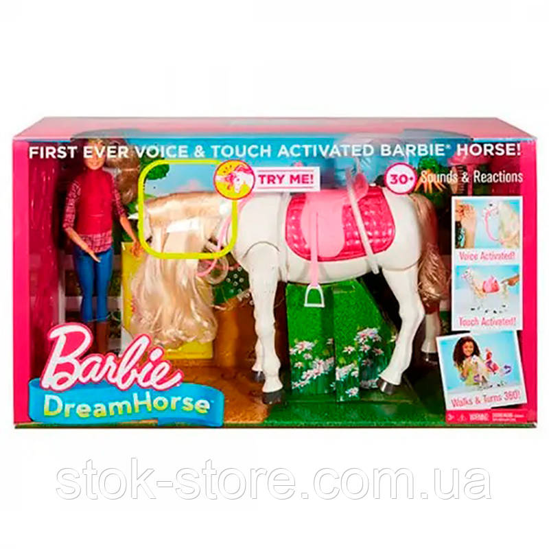 Игровой набор Барби Всадница и Интерактивная Лошадь Мечты - Barbie ...