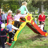 Детска Гірка Зірка М1 Мала. Розміри 2850х720х1500. Будь-який колір