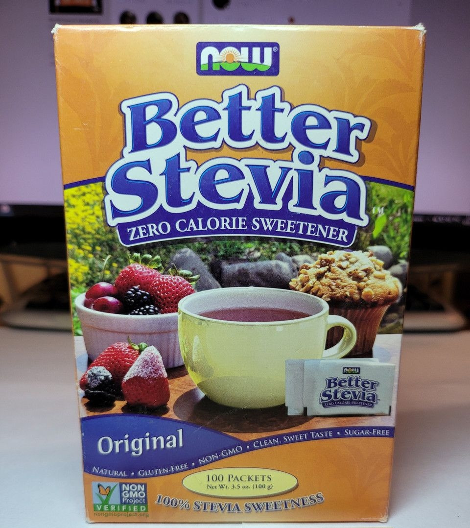 Замінник цукру Now Foods Better Stevia 100 packets нау фудс сахарозамінник стевія