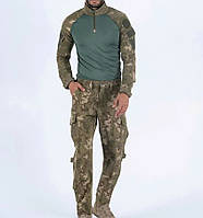 Тактический мужской летний костюм (рубашка и штаны) Камуфляж S, военные костюмы летние форма зсу, комуфляжный M