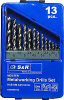 Набір свердел S&R Meister 1.5-6.5 мм 13 шт (108849013)