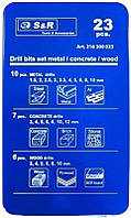 Набір свердел комбінований S&R 23 шт (216300023)