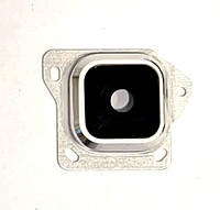 Стекло на камеру (запчасть) для телефона Samsung A300F Galaxy A3 with frame Белый