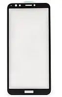 Стекло на екран (ззащитное) для Huawei Y7 Pro 2018 3D черный