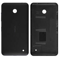 Задняя крышка для Nokia 630 Lumia Dual Sim / 635 Lumia черная с боковыми кнопками