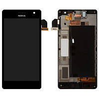 Дисплейный модуль (Liquid Crystal Display+Touchscreen) для Nokia Lumia 730 (RM-1040), 735 (RM-1038) с рамкой