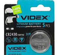 Батарейка щелочная Videx CR2430 (lithium, 3V)