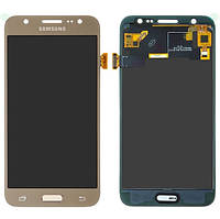Дисплейний модуль (Liquid Crystal Display+Touchscreen) Samsung Galaxy J5 J500F / DS, J500H / DS, J500M / DS золотий TFT з