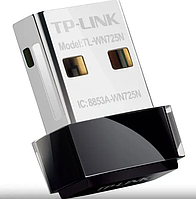 Адаптер-переходник Usb-WiFi TP-LINK TL-WN725N (2.4ГГц, N150, Usb 2.0, nano)