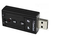 Адаптер-переходник Usb - Звуковая карта 7in1