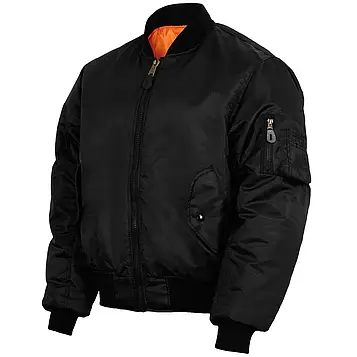 Двостороння тактична куртка-бомбер Mil-Tec ma1 Style  10403002 Black
