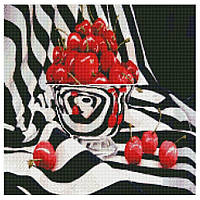Алмазная мозаика Strateg "Фото со вкусом", холст с клеевым слоем, стразы, пинцет, стилус, 50х50 см.
