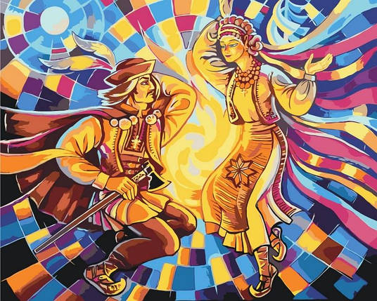 BS53316 Картина за номерами Коломийка ©Олег Лобурак 40 х 50 см, Без коробки, фото 1