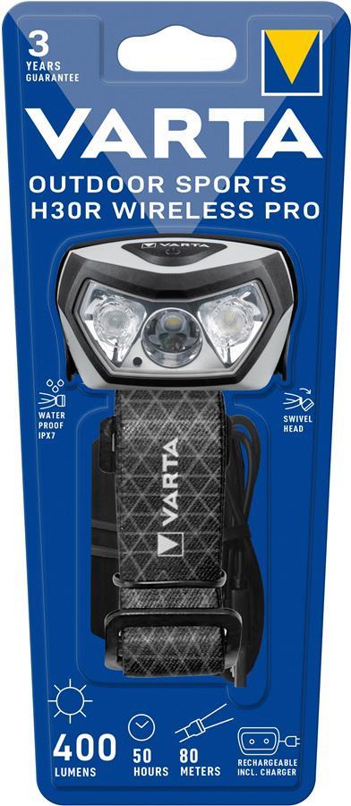VARTA Ліхтар Налобний Indestructible H30 Pro, до 400 лм, до 80 м