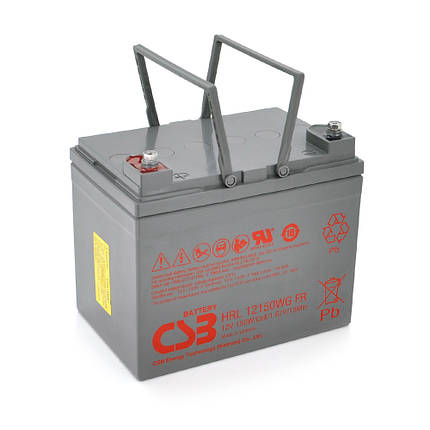 Акумуляторна батарея CSB HRL12150WFR, 12V 38Ah (195х130х172мм), фото 1