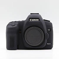 ТОП - Защитный силиконовый чехол для фотоаппаратов Canon EOS 5D Mark II - черный