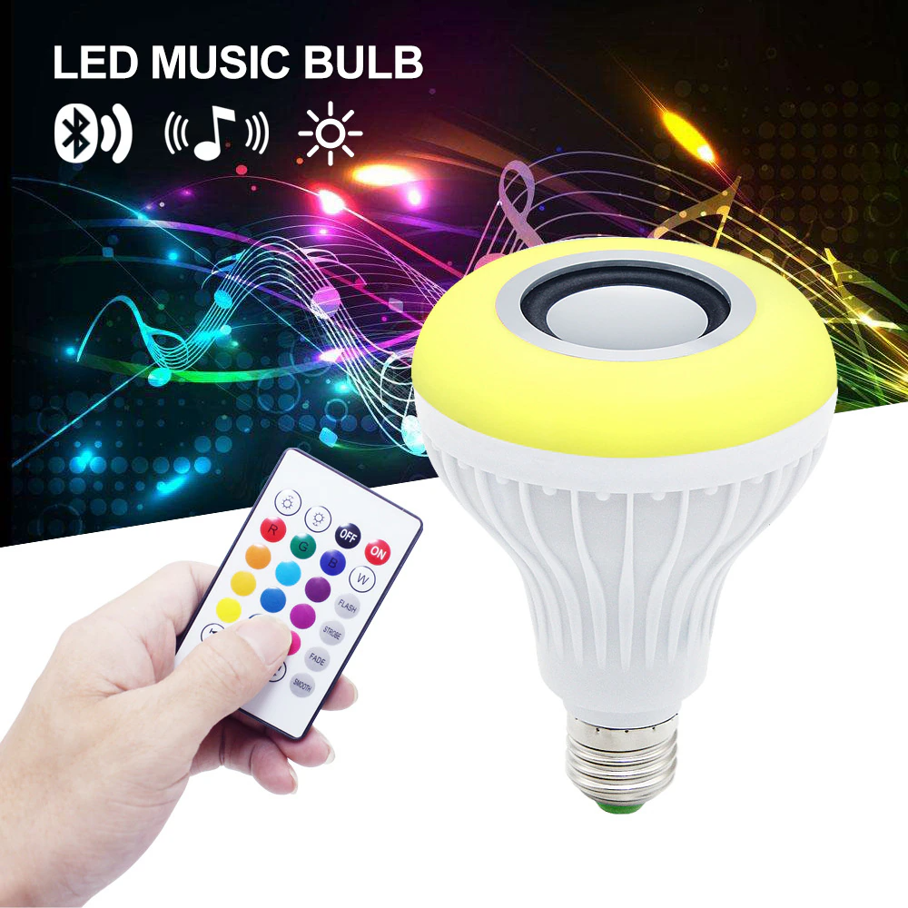 Лампочка Bluetooth с подсветкой RGB, музыкой и беспроводным управлением с  телефона Белый (sv2345) (ID#1793795428), цена: 202 ?, купить на Prom.ua