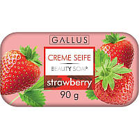 Твердое мыло Gallus Creme Seife Strawberry 90 гр Клубника