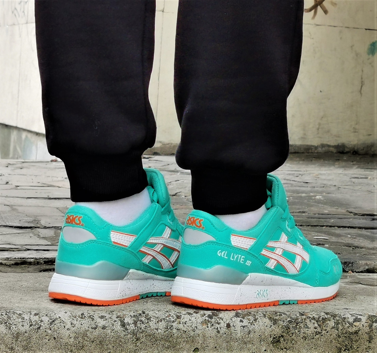 Купить Кроссовки ASICS Gel Lyte III Бирюзовые Женские Асикс Голубые ...