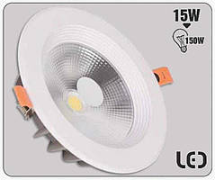 Світильник LED круглий врізний Work's WAL2036-15w 6500K 1050LM 15 Вт (125727)