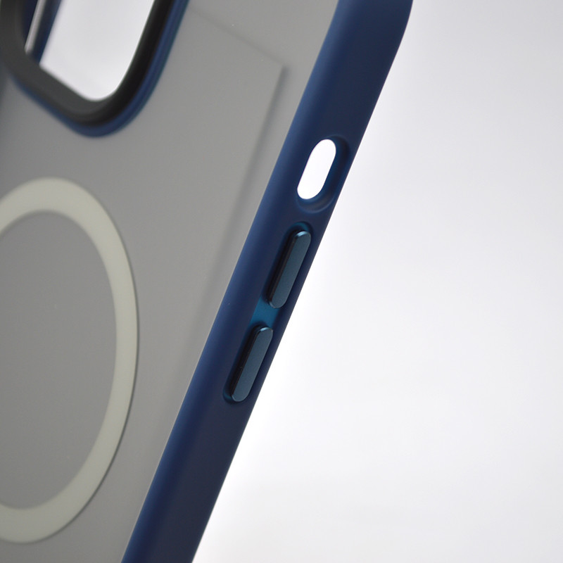 Чохол накладка Metal Buttons with MagSafe для iPhone 13 Pro Max Blue, фото 4