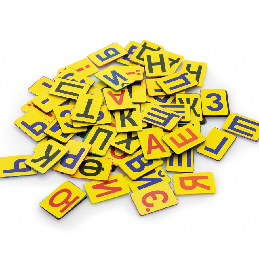 Набір магнітних літер, "Українська абетка", ECONOMIX, фото 1