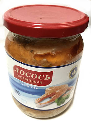 Норвезький Лосось рубаний 500г з/б, фото 2