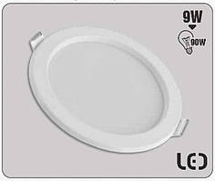Світильник LED круглий врізний WAL2086-9W 4000K 630LM 9 Вт IP20 (125737)