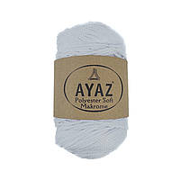 Ayaz Polyester Soft Makrome (Аяз Макроме) № 1208 белая (Пряжа макраме, для сумок)