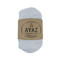 Ayaz Polyester Soft Makrome (Аяз Макроме) № 1208 біла (Пряжа макраме, для сумок)