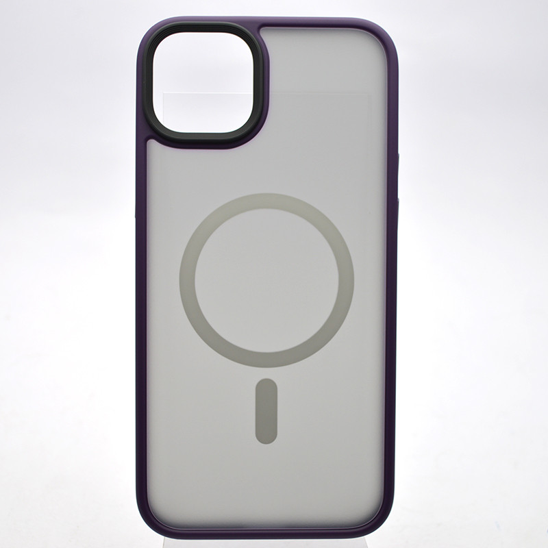 Чохол накладка Metal Buttons з MagSafe для iPhone 14 Plus Purple