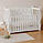 Дитяче ліжечко Angelo Габрієль з маятником + ящиком в білому кольорі, фото 4
