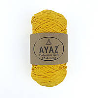 Ayaz Polyester Soft Makrome (Аяз Макроме) № 1184 желтый (Пряжа макраме, для сумок)