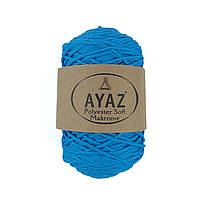 Ayaz Polyester Soft Makrome (Аяз Макроме) № 1235 бірюзовий (Пряжа макраме, для сумок)