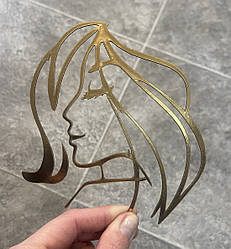 Топер з ламінованого картону "Силует обличчя №6"