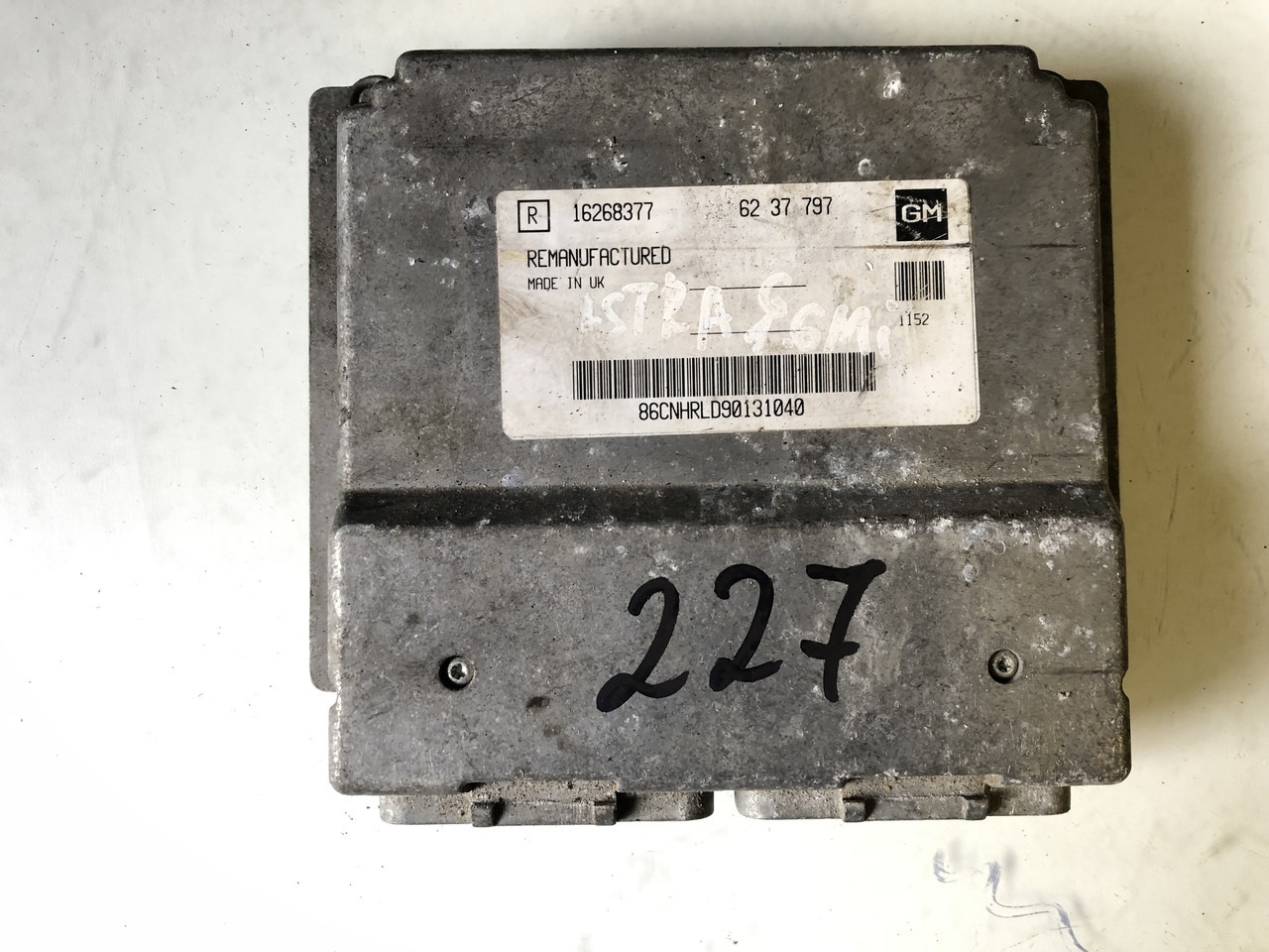 Блок керування двигуном Opel Opel Astra G 1.6 8 V X16SZR 16268377 No227