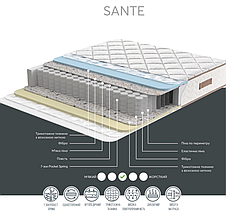 Ортопедичний матрац Sante 160x200 ТМ Sleep & Bed, фото 5