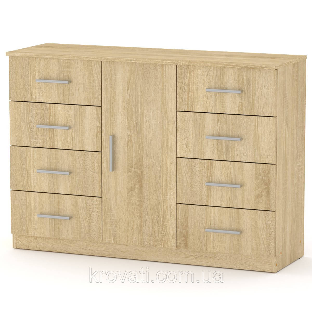 Великий комод для дому 8+1 Компаніт, Дуб сонома