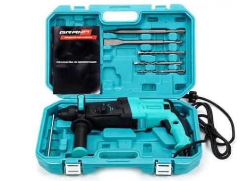 Прямой ударный электрический перфоратор Grand ПЭ-1500 для профессиональных работ,Перфораторы сетевые - фото 1 - id-p1793856853