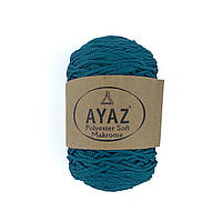 Ayaz Polyester Soft Makrome (Аяз Макроме) № 1213 зелена бірюза (Пряжа макраме, для сумок)
