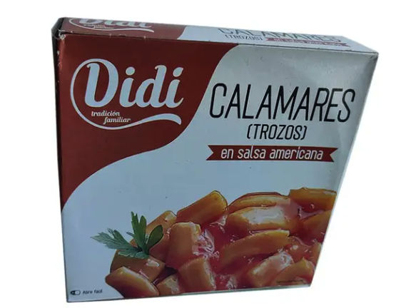 Кальмар в соусе Didi Calamares Trozos en Salsa Americana, 266 г. - фото 2 - id-p1793837342