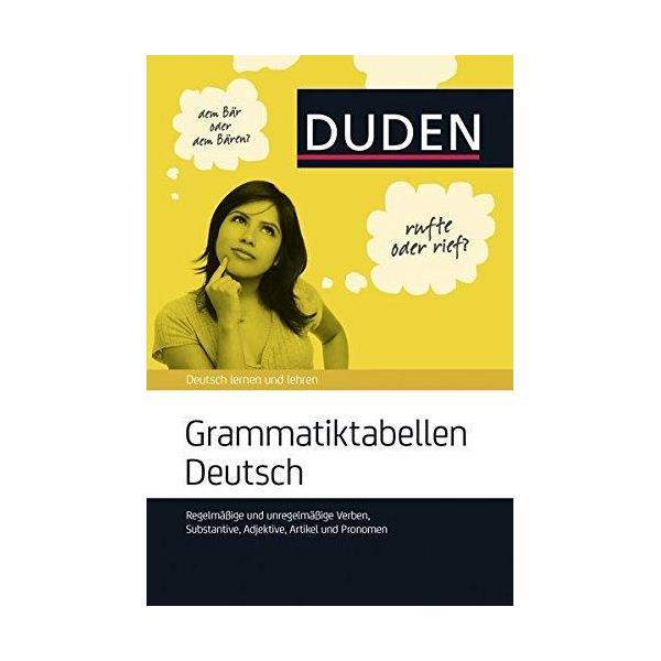 Книга Grammatiktabellen Deutsch Regelmäßige Und Unregelmäßige Verben